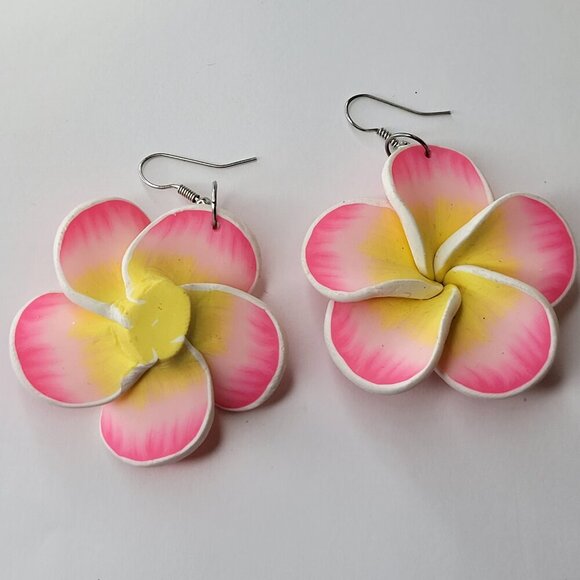 Colorful Floral Earrings Light Flower Earrings - Picture 3 of 7